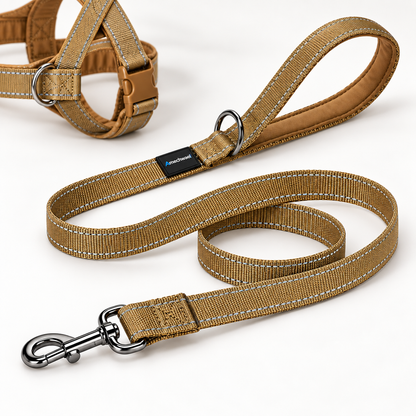 Coyote Tan Military-Style Dog Walking Set
